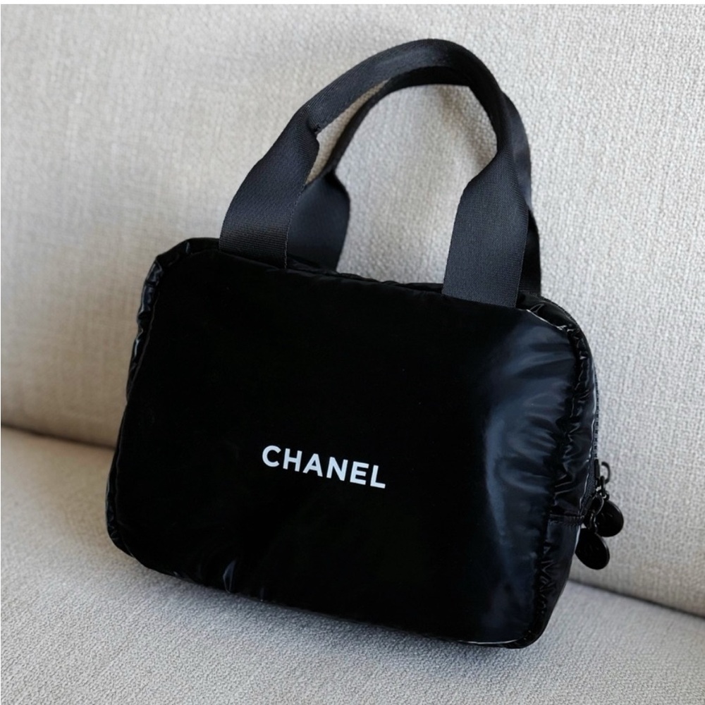 Authentic Chanel Cosmetic Bag with Quilted Design - Picture 3 of 12